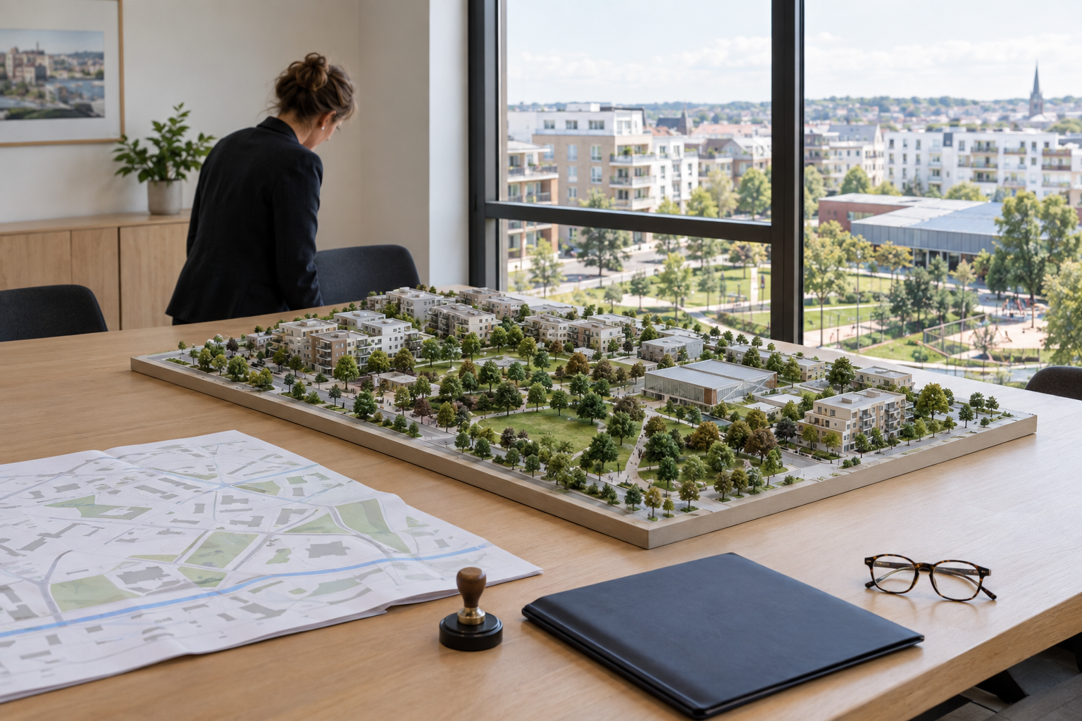 Propriétaire consultant une notification officielle concernant la vente immobilière