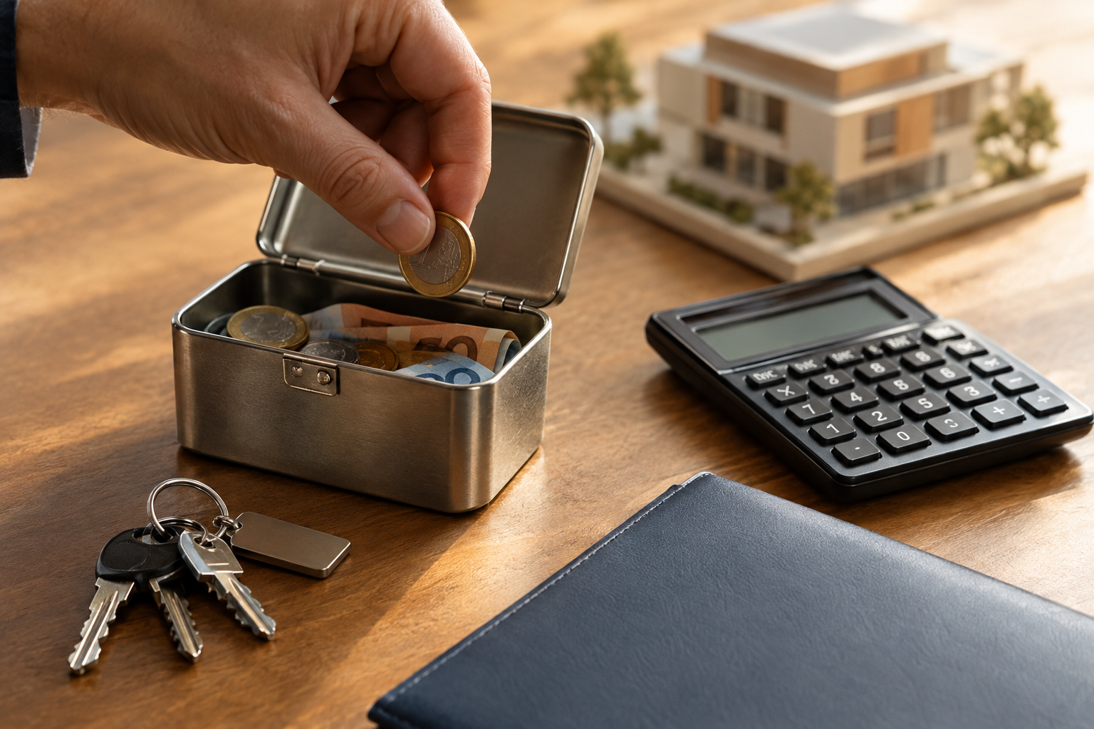 Conseiller bancaire présentant une offre de financement immobilier professionnel